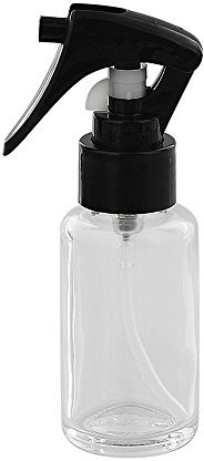 Glas Sprüh-Flasche 50 ml Kosmetex Klarglas mit Sprühkopf Zerstäuber, leer, 1 Stück