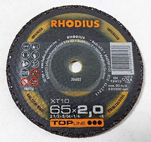 Rhodius XT10 MINI 206802 Trennscheibe 65 mm 6 mm 1 Stück