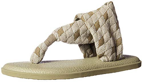 Sanuk Damen Yoga Sling 2 Quilt Sandale, Burnt Olive Arg, 37 EU