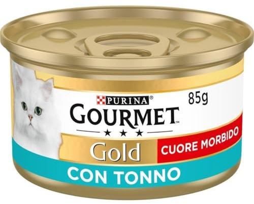 Gourmet Gold Weichherz Nassfutter für Katzen mit Thunfisch, 85 g