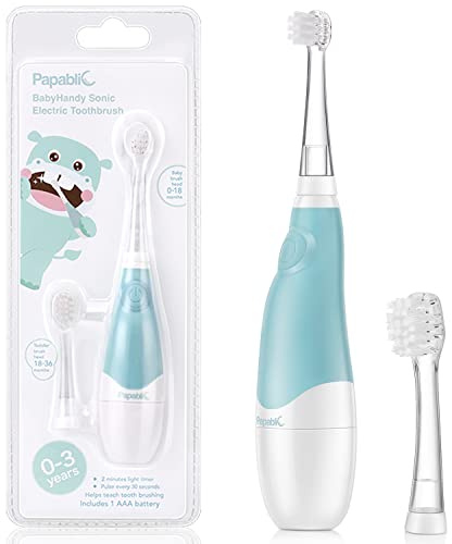 papablic Cepillo de dientes eléctrico Sonic para bebé