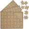 Bright Creations Blanko Puzzle (Set, 3 Stück) - Aus Unbehandeltem Holz, Mit Legerahmen, Zum Selbst Gestalten - Je 35 Puzzleteile - Braun, 27,4 cm x 19,7 cm x 0,6 cm
