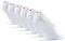 DANISH ENDURANCE Fantasmini Uomo Cotone, Calzini Corti Estivi Uomo Donna, Fantasmini Unisex, 6 Paia, Bianco, 35-38