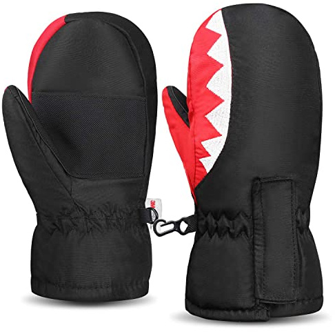 GOXUNYUAN Gants de Ski Enfant，Imperméable et Protège du Vent Garder Les Petits Mains au ChaudIdéal pour Ski de Piste/Snowboard/Randonnée et Les Sports Activitésd'hiver
