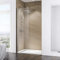 Schulte paroi de douche fixe à l’italienne 60 x 200 cm, profilé aspect chromé, verre de sécurité 6mm transparent, Walk In, plage de réglage 58.0-60.0