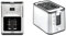 Krups KM442D Premium Filter-Kaffeemaschine, 10-15 Tassen, 1,000 W, programmierbar, edelstahl/schwarz & KH442D Control Line Premium Toaster, 2-Schlitz Toaster, Brötchenaufsatz silber/schwarz