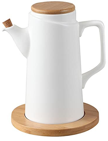 Bouteille D'huile d'olive en céramique Distributeur de condiment liquide Huilier Céramique Distributeur d'olive Cuisine Salon Salle À Manger Fête 500Ml