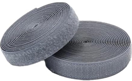DTKJ - Nastro adesivo in nylon largo 25 mm, con gancio e anello di fissaggio, per borse, accessori fai da te, 5 m