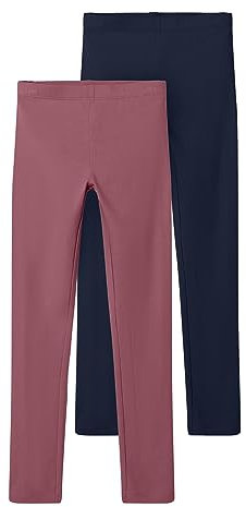 NAME IT NKFVIVIAN 2P Legging L NOOS 13205781, Deco Rose/Packed with Dark SAP, 158/164
