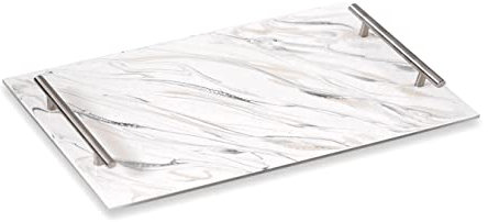 Lynn & Liana Designs Lucite Tabletts, 45,7 cm Länge, Marmor