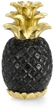 Decor Space Ananas Surabaya Deko aus Polyresin, wasserfest, für den Innenbereich (30 cm, Schwarz)
