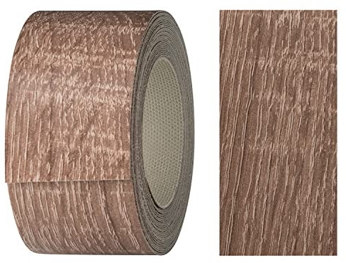 haggiy Kantenumleimer aus Melamin mit Schmelzkleber, 40 mm x 5 m | Umleimer zum Aufbügeln f. Regalbretter & Platten | Kantenband - Dekor: Sonoma Trueffel