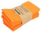 INFEI weich Polyester -Leinen gemischt Abendessen Cloth Servietten, 12 Stück (40 x 40 cm), für Veranstaltungen und den Heimgebrauch (Orange)