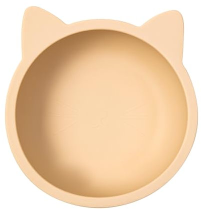 coolable Bol Ventouse Pour Bébé 100% Silicone Sans BPA Adhère Table Chaise Haute Compatible Micro-onde (VANILLA)