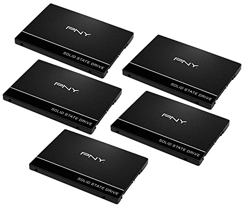 PNY CS900 240GB 2.5” SATA III Internal Solid State Drive, 5 Pack - (SSD7CS900-240-RBX5)