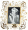 Arti & Mestieri Scarabocchio - Porta foto grande di Design 100% Made in Italy - in Ferro, 26 x 30H cm (Oro Laccato)