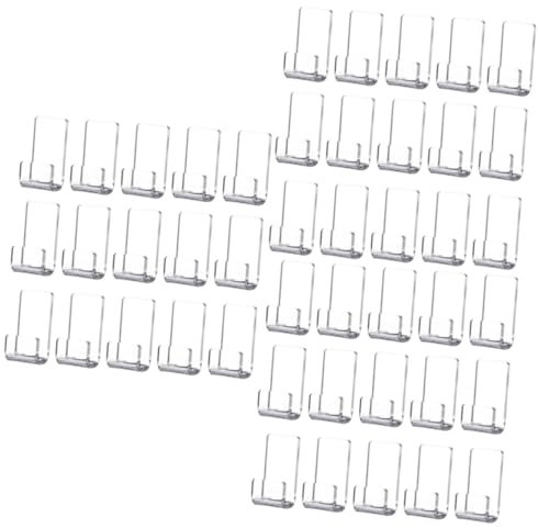 Garneck 45 Stk Transparenter Plattenständer Showregal Haken Wand-cd-regal Bilderrahmen Regal Schallplattenunterstützung Rekordhalter Wandregal Acryl Wandhalterung Hängend