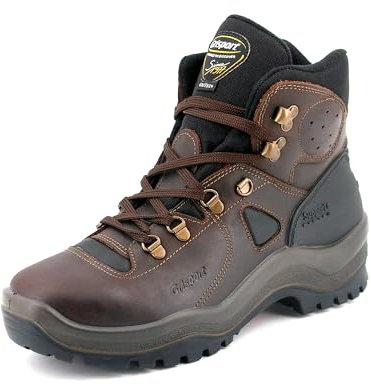 Grisport Scarpe Uomo Escursionismo Camminata Scarponi Montagna Stivali Impermeabili Pelle Lontra Dakar Trekking 629DV.9G (Marrone, 47)