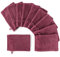 Pure Label 10-TLG. Waschhandschuh Waschlappen Set mit Anhängeschlaufe aus 100% Baumwolle, saugstark, weich und Oeko-TEX Zertifiziert - 10 Waschlappen aus Baumwolle 16x21cm, Beere