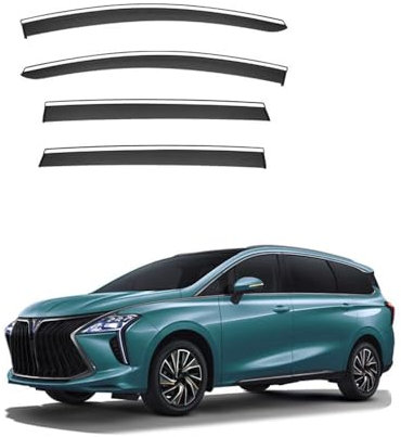 LNCZX 4 Stück Autofenster Regenabweiser Windabweiser für Forthing M4 U-Tour 2022 2023 2024 Auto Seitenfensterabweiser Visier Regenschutz Rauchhaube Autozubehör