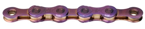 Fahrrad Kette, KMC Fahrradkette, TT12 NEOCHROME WAXED, 1/2 x 11/128, 126 Glieder, 12-fach, waxed, Iridium beschichtet