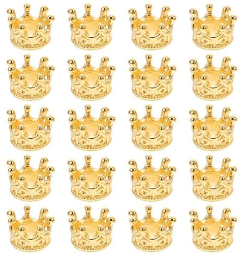 Sewroro 60stücke Mini Kronen Anhänger Aus Legierung Für Diy Schmuckherstellung Goldene Charms Für Armbänder Und Halsketten Zubehörteile Für Geschenkideen Und Festlichkeiten
