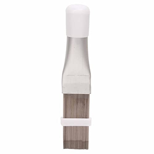 Tomotato Air Conditioner Fin Comb, Stainless Steel Air Conditioner Fin Cleaning Brush, Condenser Fin Straightener Cleaner for Evaporator Radiator Repair Cleaning