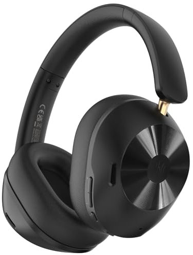 OneOdio A5 Over Ear Kopfhörer Kabellos Bluetooth, Hybrid Aktive Noise Cancelling, Hi-Res LDAC Audio, 75 Std. Akku, Bluetooth 5.4, klare Anrufe, Spielemodus, Schnellladung für PC Reisen Zuhause Büro