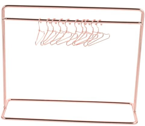 TOYANDONA 1satz Doll Kleiderständer Mit Mini Kleiderbügeln Kompakte Aufbewahrung Für Puppenbekleidung Stabiler Design Für Puppenhaus Zubehör Und Kreative Spielwelten