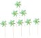 BESPORTBLE 8pcs Colorful Small Windmill Rainbow Pinwheel Tiny Windmill Wind Spinners Windmill Decor Prop Lawn Spinners Party Decoration Layout Ornament Wooden