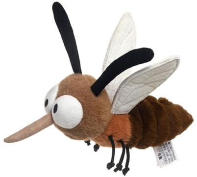 Xiyocadt Klein Insekten Plüschtier,Bauernhof-Plüschtiere,Biene,Mücke,Fliege,Kakerlake Fliegende Kuscheltier,Niedlich Deko,Kinder Plushie,Geschenke für Mädchen und Jungen (Mücken)