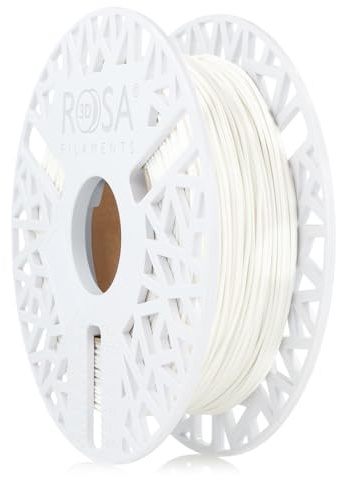 ROSA3D TPU Filament 1.75 mm für 3D Drucker, Weiß Spule 0,5kg, Flex 85A