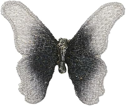 Broche papillon en tissu recyclable avec clip flexible - Plusieurs tenues tendance - Décoration fine