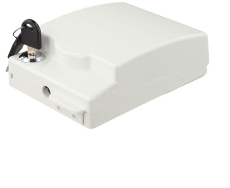 Caja de enchufes con cerradura tipo 86, cubierta protectora impermeable para interruptor exterior con llave, protector de toma de pared autoadhesivo para baño y jardín (transparente)