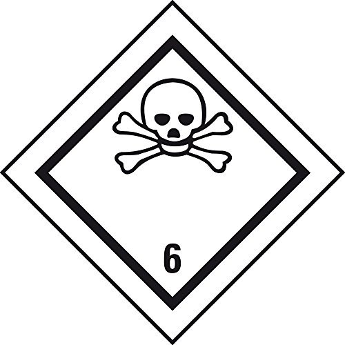 LEMAX® Verpackungskennzeichen Kl. 6.1 Giftig,Haftpapier,permanent,50x50mm,1000/Rolle