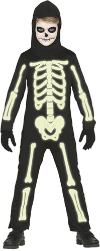 Fiestas Guirca Boys Glow in the Dark Skeleton Halloween Costume