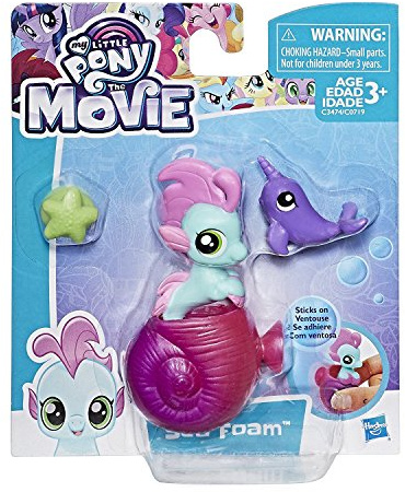 My Little Pony: Der Film – Baby Seepony – Sea Foam – Spielfigur 3 cm + Accessoire
