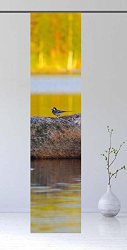 gardinen-for-life Flächenvorhang Schattenvogel, Schiebevorhang mit Druck-Motiv, Gr.60x260cm, Tolles Naturmotiv