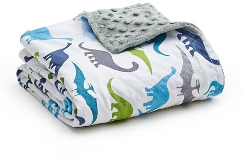 YnM Duvet Cover for Weighted Blankets (Dinosaur, 41''x60'')