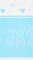 Unique Party Supplies 73383 Kunststoff-Tischdecke - 2,13 m x 1,37m - Babyparty blaue Herzen