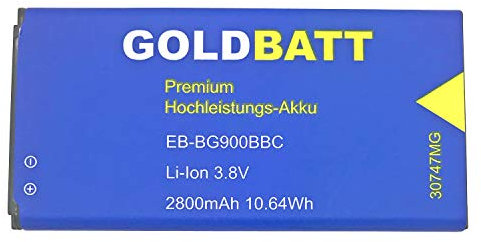Ersatz Akku kompatibel für Samsung Galaxy S5 (G900) GTI9600 GT-I9600 I9600 Smartphone S 5 Premium EB-BG900BBC