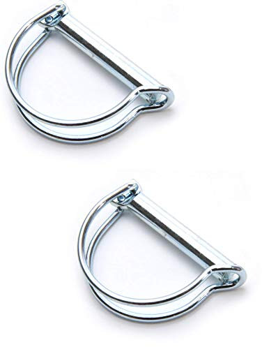 cyclingcolors 2x Rohrklappsplinte Durchmesser 10 mm x Länge 45 mm Rohrklappstecker Rohr Klappsplint Motorräder Traktor Anhänger