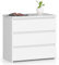 AKORD Kommode Set Schubladen Komodenschrank Sideboard| für das Wohnzimmer Schlafzimmer Wohnzimmerschrank | Beistellschrank Holz| Elegantes funktionales Design | Weiß