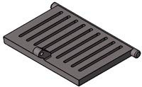 Griglia cenere in ghisa originale MCZ e RED cod.4130674