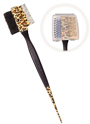 Kiss Professional Brosse 3 en 1 Peigne queue de rat avec étui Rouge