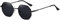 H HELMUT JUST Sonnenbrille Herren Damen Retro Schwarz Sechseckigen Polarisierte Getönte Linse Kategorie 3 Flache Linsen Filigranes Gestell