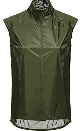 GORE WEAR Damen Fahrrad-Weste Ambient, GORE-TEX INFINIUM, 38, Dunkelgrün/Schwarz