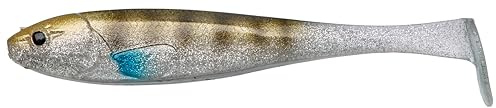Illex Magic Slim Shad 4 Gummiköder 8cm 4,1g - Premium Barsch, Zander & Hecht Köder mit Tintenfischaroma, lebendige Tail-Action, Softbait für Süß- & Salzwasser