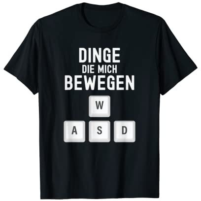WASD PC Gamer Videospiel Gaming für Zocker T-Shirt