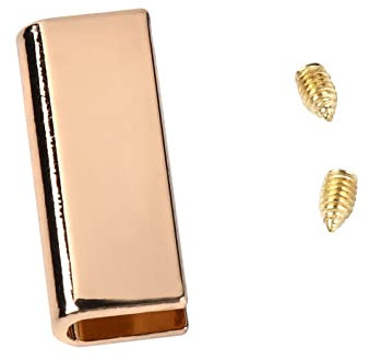 GORGECRAFT 6 Stück Riemen-Endkappen mit 12 Stück Schraube Goldene Gürtelspitze Gürtelschnalle Endspitze 25.5mm Gurtbandspitze Für Gurtband Gürtelclip Reparatur Gürtelende DIY-Nähhandwerk